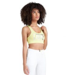 Odzież sportowa miękki na siłownia na co dzień. Zielona koszulki sportowe damskie LEONE 1947 APPAREL, bez wzorów, z bawełny, bez ramiączek, na fitness i siłownię. W wyprzedaży za 44.86 zł.