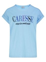 Sublevel Koszulka w kolorze błękitnym rozmiar: XL. Niebieskie koszulki damskie Sublevel, xl, bez wzorów, bez kołnierzyka, bez ramiączek. Za 43.99 zł.