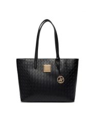 Beverly Hills Polo Club Torebka CEO-BHPC-L-008-09 Czarny. Czarne shopper bag Beverly Hills Polo Club, bez wzorów, z materiału, bez dodatków. Za 229.99 zł.