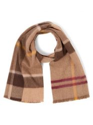 Barbour szalik wełniany Kobiety Wełna brązowy, 48. Brązowe szaliki damskie Barbour, bez wzorów, z wełny. Za 399.95 zł.