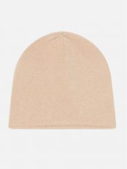 Just Cashmere Kaszmirowa czapka "Lauren" w kolorze beżowym rozmiar: onesize. Brązowe czapki damskie Just Cashmere, bez wzorów, z kaszmiru. Za 121.99 zł.