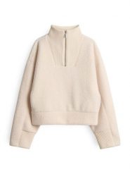 OPUS Bluza "Gick" w kolorze kremowym rozmiar: 40. Brązowe bluzy damskie Opus, bez wzorów, bez kaptura. Za 152.99 zł.