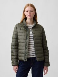GAP Kurtka pikowana w kolorze khaki rozmiar: L. Brązowe kurtki damskie GAP, l, bez wzorów, bez kaptura. Za 189.95 zł.