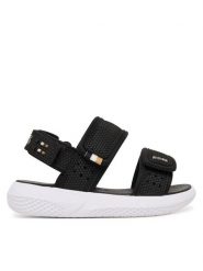 BOSS Sandały J52823 M Czarny. Czarne sandały chłopięce Boss, ze skóry, bez zapięcia. Za 379.99 zł.