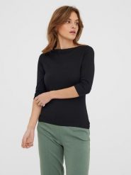 Vero Moda Koszulka "Panda" w kolorze czarnym rozmiar: XXL. Czarne koszulki damskie Vero Moda, xxl, bez wzorów, z bawełny, bez kołnierzyka, bez ramiączek. Za 72.95 zł.