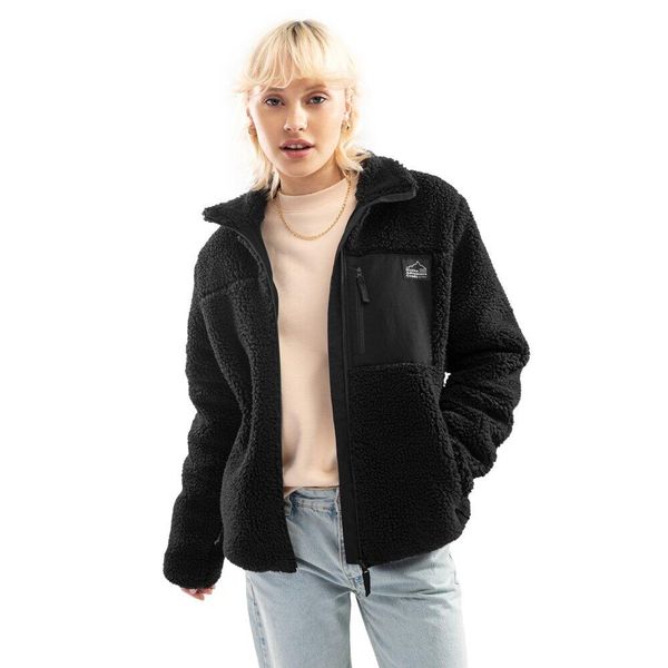 Kurtka polarowa damska Sherpa Blackcomb-W. Czarne kurtki damskie SIROKO, xl, bez wzorów, z materiału, bez kaptura. Za 298.00 zł.