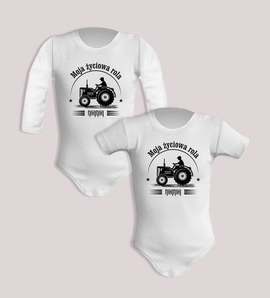 Traktor — body (Rozmiar: 3M; Długość rękawa: krótki; Rodzaj nadruku: Traktor). Body niemowlęce nikiniki, bez wzorów, z bawełny, bez kołnierzyka, bez ramiączek. Za 59.00 zł.