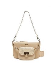 Steve Madden Torebka Bnaim SM13001550 Beżowy. Brązowe torebki wieczorowe damskie Steve Madden, bez wzorów, ze skóry, bez dodatków. Za 249.99 zł.
