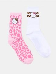 Skarpetki z bawełną 2 pack Hello Kitty - wielobarwny. Skarpetki damskie Sinsay, bez wzorów, z bawełny. Za 12.99 zł.