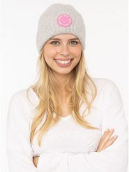 Zwillingsherz Czapka w kolorze szarym rozmiar: onesize. Szare czapki damskie Zwillingsherz, bez wzorów, z wełny. Za 140.53 zł.