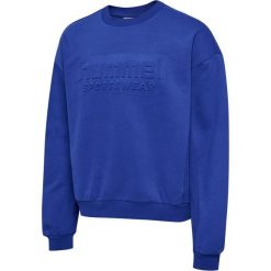 Bluza Hummel Boxy Logo. Niebieskie bluzy damskie Hummel, xl, bez wzorów, z kauczuku, bez kaptura. Za 336.00 zł.