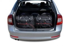Torby Do Bagażnika Skoda Octavia Kombi 2004-2013 5Szt Kjust. Czarne torby podróżne KJUST, bez wzorów, z kauczuku. Za 1,586.00 zł.