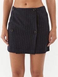 Silvian Heach Spódnica mini CVA23087MG Granatowy Regular Fit. Niebieskie spódnice damskie Silvian Heach, bez wzorów, z syntetyku, mini. Za 429.99 zł.