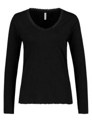 Eight2Nine Koszulka w kolorze czarnym rozmiar: S. Czarne koszulki damskie Eight2Nine, s, bez wzorów, z koronki, bez kołnierzyka, bez ramiączek. Za 43.99 zł.