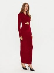 BARDOT Sukienka wieczorowa Reno 58742DB Czerwony Slim Fit. Czerwone sukienki damskie Bardot, bez wzorów, z syntetyku, wizytowe, bez ramiączek. Za 349.99 zł.