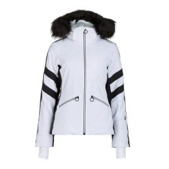 Kurtka narciarska damska CMP 35W0246 Zip Hood Synthetic Fur. Białe kurtki sportowe damskie CMP, na zimę, bez wzorów, bez kaptura. Za 1,249.00 zł.
