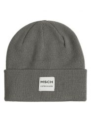 MOSS COPENHAGEN Czapka beanie "Mojo" w kolorze szarym rozmiar: onesize. Szare czapki damskie Moss Copenhagen, bez wzorów, ze skóry. Za 92.64 zł.