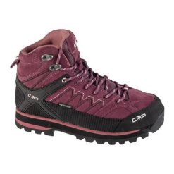 Buty CMP Moon Mid 31Q4796-H910 fioletowe. Fioletowe obuwie trekkingowe damskie z materiału, za kostkę, bez zapięcia. Za 708.22 zł.