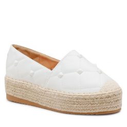 Espadryle DeeZee. Białe espadryle damskie DeeZee, bez wzorów, bez obcasa. Za 119.99 zł.