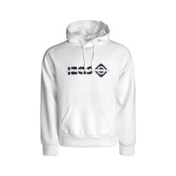 Bluza WACO unisex z logo, regulowanym kapturem i rękawami typu raglan, styl miej. Białe bluzy damskie Izas, xl, bez wzorów, z jeansu. Za 252.13 zł.