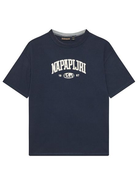 Napapijri T-Shirt S-Inot NP0A891F D Granatowy Regular Fit. Niebieskie t-shirty i koszulki chłopięce Napapijri, bez wzorów, z bawełny, bez kołnierzyka, bez ramiączek. Za 79.99 zł.