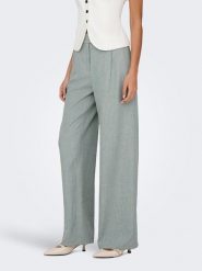 ONLY Spodnie w kolorze zielonym rozmiar: S/L32. Zielone spodnie materiałowe damskie Only, bez wzorów, z materiału. Za 113.99 zł.