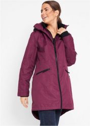 Wodoodporna kurtka outdoorowa z kapturem w optyce 2 w 1, idealna na okres przejściowy. Fioletowe kurtki damskie bonprix, s, bez wzorów, z kapturem. Za 319.99 zł.