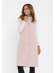 Bench Kamizelka pikowana "Nakiyah" w kolorze jasnoróżowym rozmiar: 40. Różowe kamizelki damskie Bench, bez wzorów, bez kaptura. Za 260.99 zł.
