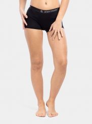 Bokserki damskie Sensor Merino Active Panties Boyshort. Czarne bokserki damskie Sensor, bez wzorów, z materiału. Za 138.59 zł.