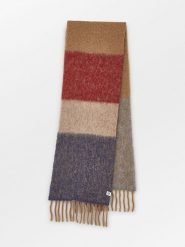 Becksöndergaard Szal w kolorze karmelowo-bordowo-granatowym - 200 x 35 cm rozmiar: onesize. Brązowe szaliki damskie Becksöndergaard, bez wzorów, z materiału. Za 295.99 zł.