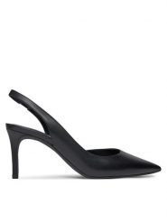 MICHAEL Michael Kors Szpilki Alina Flex Sling Pump 40R4HNMP1L Czarny. Czarne sandały damskie MICHAEL Michael Kors, bez wzorów, ze skóry, bez obcasa, na szpilce, bez zapięcia. Za 419.99 zł.