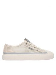 Calvin Klein Trampki Vulc Laceup Low Raffia HW0HW03082 Beżowy. Brązowe trampki damskie Calvin Klein, bez wzorów, z materiału, bez zapięcia. Za 369.99 zł.