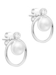 S.Oliver Srebrne kolczyki-wkrętki z perłami rozmiar: onesize. Szare kolczyki damskie S.Oliver, z perłą, srebrne. Za 121.99 zł.
