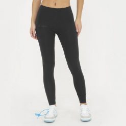 Damskie Legginsy do Jogi z Wysokim Stanem Czarne Model MAVERY. Czarne legginsy damskie LEGEA, xl, bez wzorów, z bawełny. Za 72.00 zł.