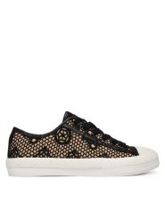 Guess Trampki FLJCR2 FAP12 Czarny. Czarne trampki damskie Guess, z aplikacjami, z materiału, bez zapięcia. Za 419.99 zł.