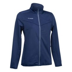 Kurtka do hokeja na trawie damska Korok FH900. Niebieskie kurtki damskie KOROK, m, bez wzorów, z elastanu, bez kaptura. Za 189.99 zł.