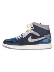 Nike Skórzane sneakersy "1 Mid SE Craft" w kolorze granatowo-szarym rozmiar: 40. Niebieskie obuwie sportowe damskie Nike, z materiału, bez zapięcia. Za 358.48 zł.