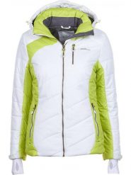 Peak Mountain Kurtka narciarska w kolorze białym rozmiar: XL. Białe kurtki sportowe damskie Peak Mountain, xl, bez wzorów, z materiału, bez kaptura. Za 354.10 zł.