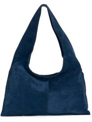 Anna Morellini Skórzany shopper bag "Ilina" w kolorze granatowym - 48 x 31 x 1 cm rozmiar: onesize. Niebieskie shopper bag Anna Morellini, bez wzorów, z materiału, na ramię, bez dodatków. Za 219.60 zł.