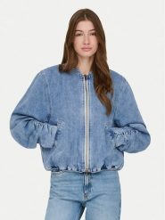 ONLY Kurtka jeansowa Niki 15362884 Niebieski Relaxed Fit. Niebieskie kurtki damskie Only, xs, bez wzorów, z bawełny, bez kaptura. Za 299.99 zł.