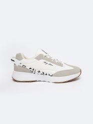 Sneakersy damskie z beżowymi wstawkami białe LL274957 101. Białe obuwie sportowe damskie Big Star, bez zapięcia. Za 229.99 zł.