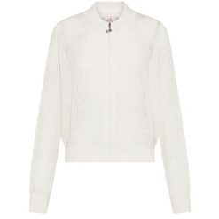 Bluza Deha Z Efektem Siateczki I Pełnym Zamkiem Damskie. Białe bluzy damskie Deha, na lato, m, bez wzorów, z bawełny, bez kaptura. Za 575.99 zł.
