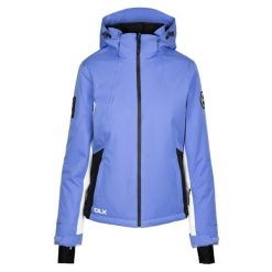 Damska Kurtka Narciarska Dolores DLX. Niebieskie kurtki damskie Trespass, na zimę, m, bez wzorów, z materiału, z kapturem. Za 559.99 zł.