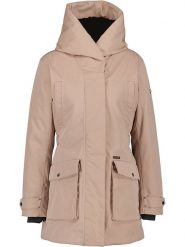 Didriksons Parka zimowa "Britt" w kolorze beżowym rozmiar: 44. Brązowe parki damskie Didriksons, na zimę, bez kaptura. Za 658.88 zł.