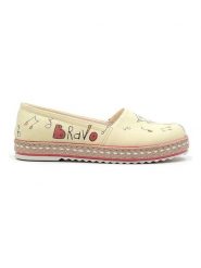 Goby Espadryle w kolorze jasnożółtym ze wzorem rozmiar: 40. Żółte espadryle damskie Goby, bez wzorów, bez obcasa. Za 166.88 zł.