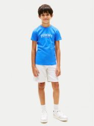 Tommy Hilfiger T-Shirt KB0KB10290 Niebieski Regular Fit. Niebieskie t-shirty i koszulki chłopięce Tommy Hilfiger, bez wzorów, z bawełny, bez kołnierzyka, bez ramiączek. Za 309.99 zł.