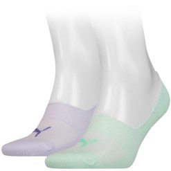 Skarpety treningowe damskie Puma Footie 2 pary. Zielone skarpetki damskie Puma, bez wzorów. Za 11.90 zł.