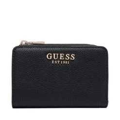 Portfel Guess. Czarne portfele damskie Guess, z aplikacjami. Za 264.99 zł.