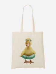 WOOOP Torba w kolorze kremowym ze wzorem - 36 x 43 cm rozmiar: onesize. Brązowe shopper bag Wooop, bez wzorów, z bawełny, na ramię, bez dodatków. Za 39.99 zł.