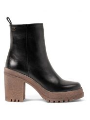 Lazamani Skórzane botki w kolorze czarnym rozmiar: 37. Czarne botki damskie Lazamani, eleganckie, bez obcasa, na platformie, bez zapięcia. Za 304.99 zł.